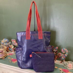 Universal Thread Blue and‎ Orange Tote Bag Set